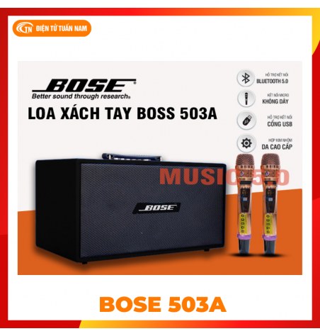 Loa Bluetooth Xách Tay Bose 503A – Hàng Chính Hãng – Tặng Kèm 2 Micro Không Dây