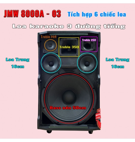 Loa karaoke thùng gỗ công suất lớn JMW J8000a-03